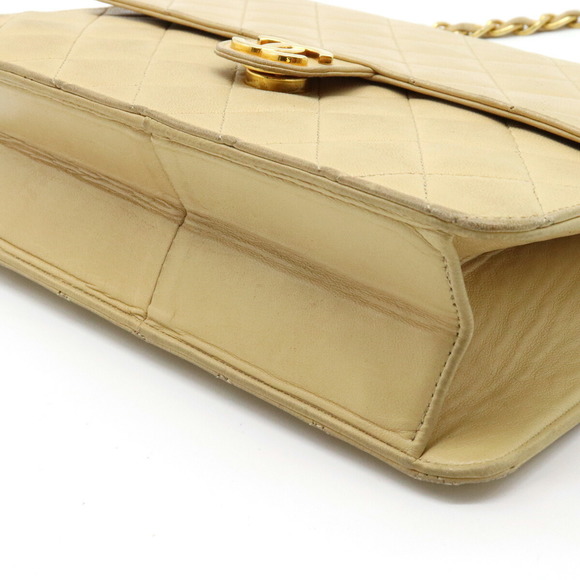 Chanel Matelasse Coco Mark Chain Semi-Shoulder Lambskin Beige Gold - Picture 3 of 8